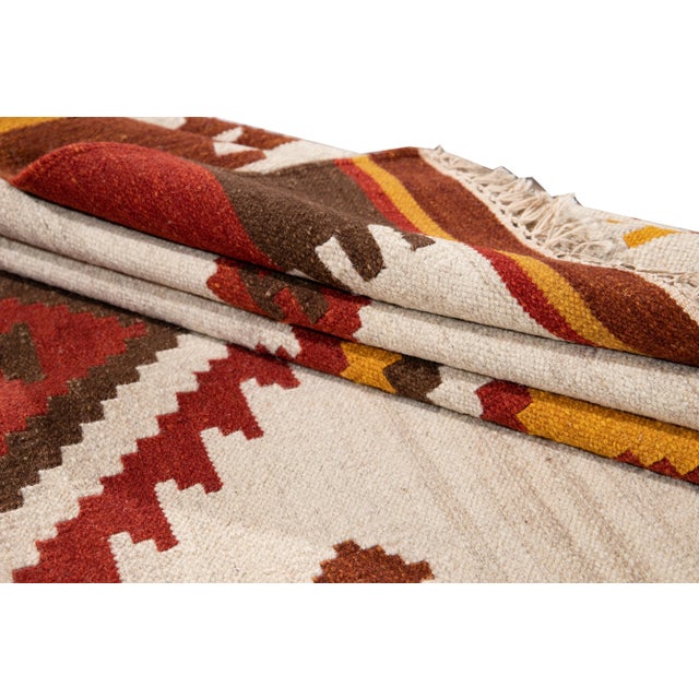 21st Century Modern Kilim Rug 6 '6'' X 9' 10''. For Sale In New York - Image 6 of 13