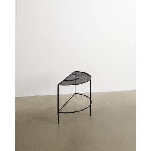 1950s French Mid Century Console Side Table in Black Metal by Mathieu Matégot, 1950s For Sale - Image 5 of 5