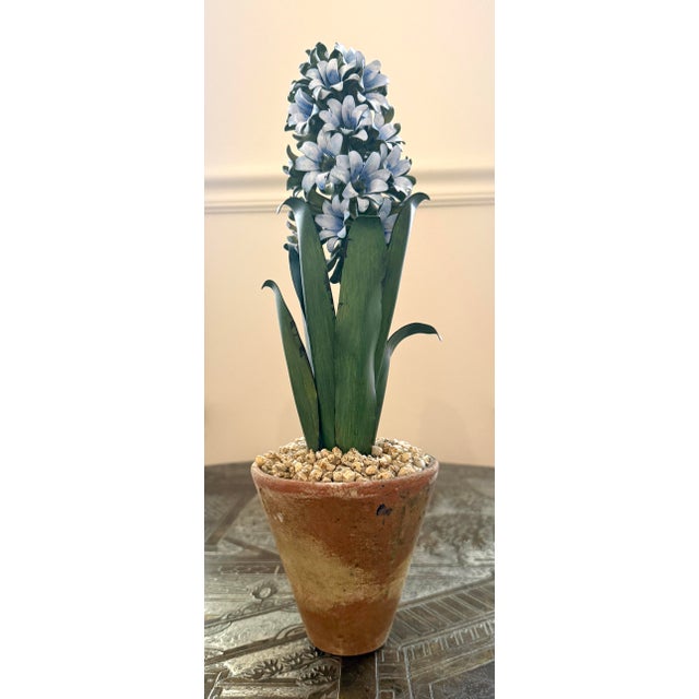 Tommy Mitchell Tole Potted Hyacinth For Sale In Miami - Image 6 of 11