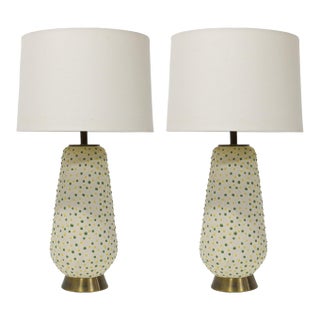 1950s Mid Century Modern Table Lamps Signed - a Pair For Sale