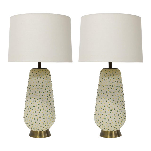 1950s Mid Century Modern Table Lamps Signed - a Pair For Sale