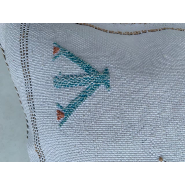 Early 21st Century Early 21st Century White Moroccan Sabra Pillow Covers- a Pair For Sale - Image 5 of 9