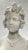 19th Century Continental Female Bust Sculpture in White Marble For Sale - Image 9 of 12