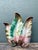 Vintage 1950s Glazed Ceramic Leaf Light For Sale In West Palm - Image 6 of 12