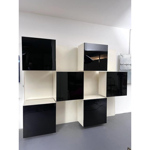 Mid-Century Modern Backlight Wall Modular System from Acerbis, Italy, 1970s, Set of 10 For Sale - Image 15 of 15