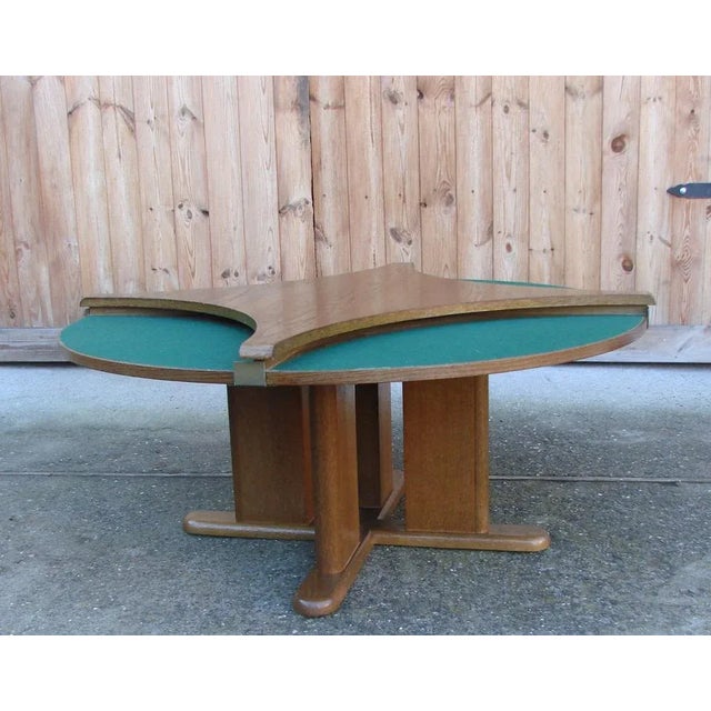 Brown Card Table from Hohnert, 1970s For Sale - Image 8 of 11