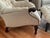 Stickley Leopold’s Tufted Chair & Ottoman Set in Cherry Wood With Antiqued Nailhead Trim For Sale In Chicago - Image 6 of 10
