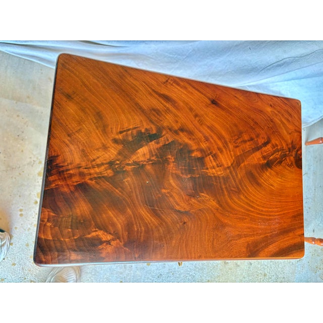 19th Century French Walnut Writing Work Table For Sale - Image 11 of 13