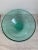 Late 20th Century Tropical Turquoise Blown Crackled Glass Handmade Bowl For Sale In Seattle - Image 6 of 10