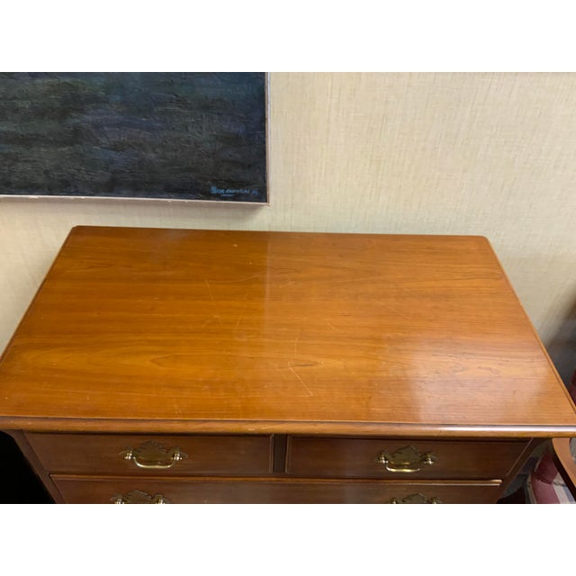 Late 20th Century 20th Century Kindel Cherry Tall Chest of Drawers For Sale - Image 5 of 10