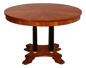 Ethan Allen 'Medallion' Cherry Round Pedestal Dining Table