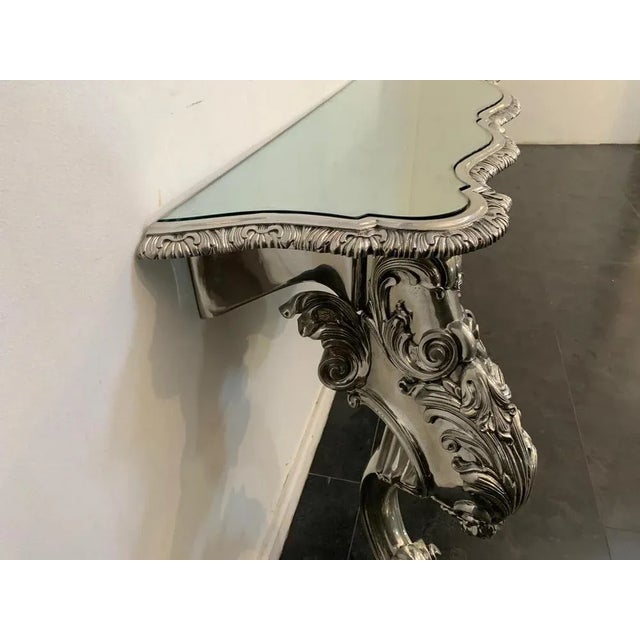 1990s Eclectic Metal Console by Piero Figure for Athena For Sale - Image 5 of 13