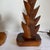 1930s Vintage 30’s Deco Hawaiian Hand Carved Wood Pineapple Leaves Table Lamps Tropical - a Pair For Sale - Image 5 of 9