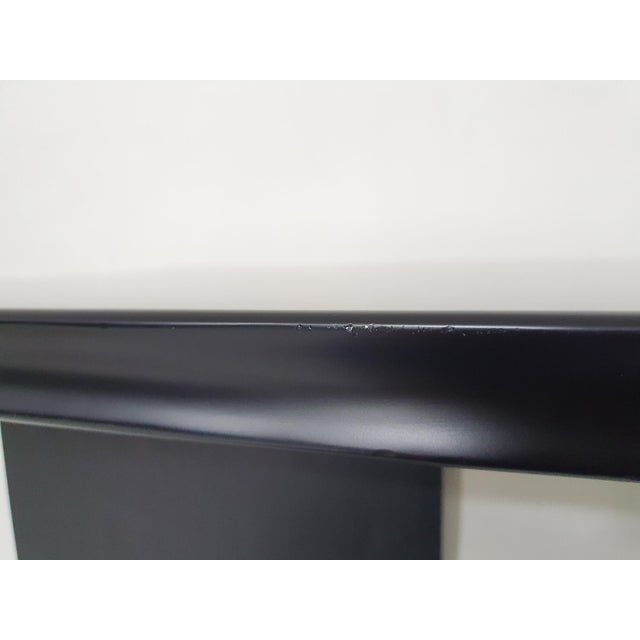 Large Black Wooden Executive Desk, 1960s For Sale - Image 15 of 18