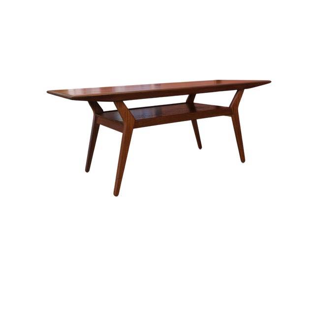 Danish Teak Coffee Table with Magazine Rack, 1960s For Sale - Image 11 of 12