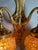 1980 Louis XVI Gold Bronze Amber Crystal Wall Lamp Sconce - 1 Pc For Sale - Image 11 of 18