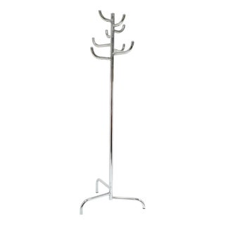 Vintage Space Age Coat Rack in Chrome Steel, 1970s For Sale