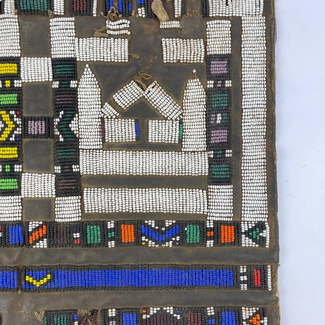 Early 20th Century Ndebele Beaded Liphotu Married Women's Apron For Sale - Image 4 of 7