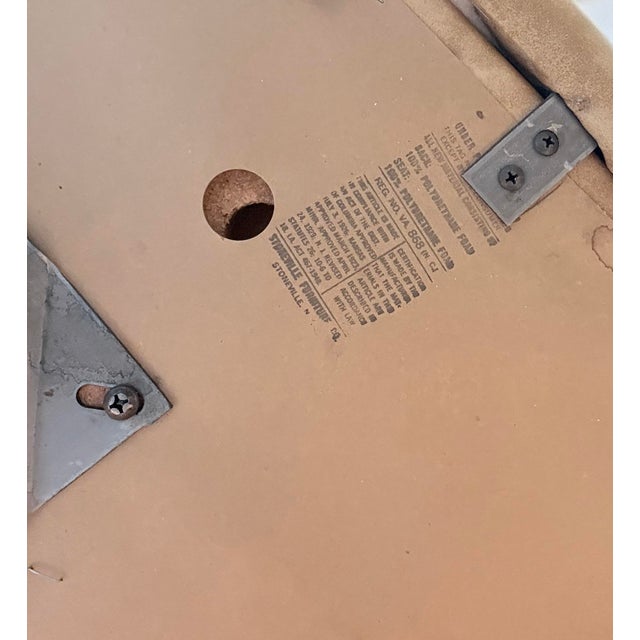 Vintage Stoneville Tufted Camel Swivel Executive Chair, 1970s For Sale - Image 12 of 12