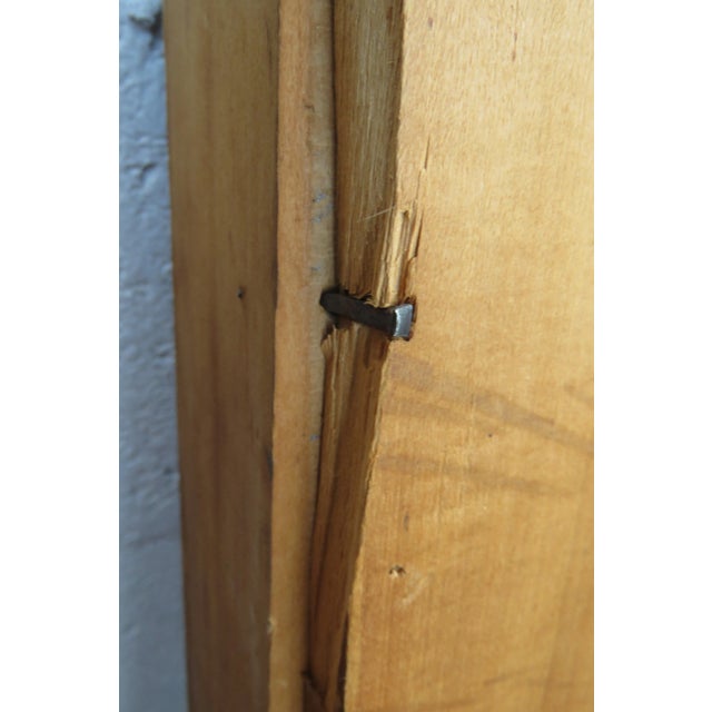 1800s Solid Wood Chest of Drawers With Glass Handles For Sale - Image 11 of 12