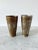 Antique Indian Etched Brass Metal Lassi Cups or Vases, Pair For Sale - Image 13 of 13