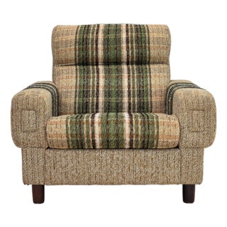 Danish Club Chair in Furniture Wool from Nisbo Horsens, 1980s For Sale
