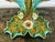Antique French Majolica Vase Centerpiece Onnaing Art Nouveau Iris Tulip C1900 For Sale - Image 10 of 18