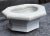 Bird Bath in White Marble with Iron Wall Anchor, 1900s For Sale - Image 4 of 6