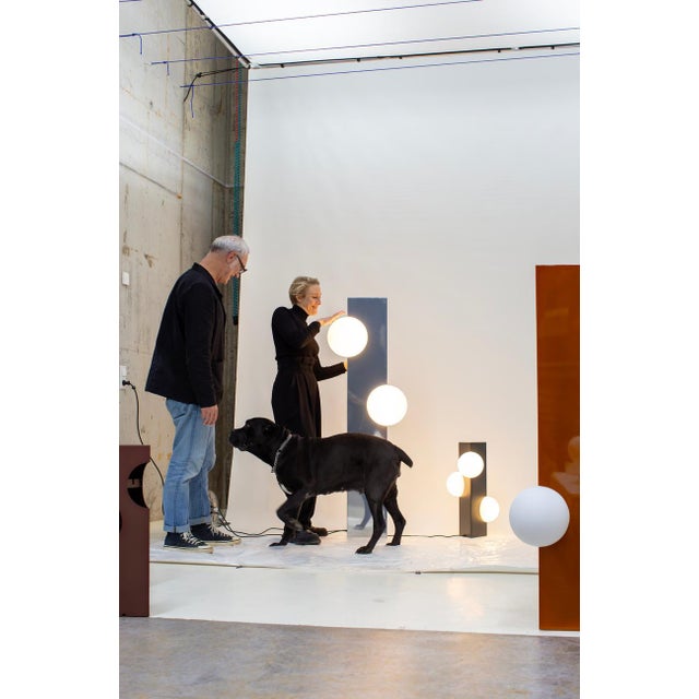 Small Sfera Smoky Grey Lamp from Pulpo For Sale - Image 9 of 12