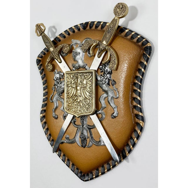 Gothic Vintage Coat of Arms Wall Plaque From Spain For Sale - Image 3 of 5