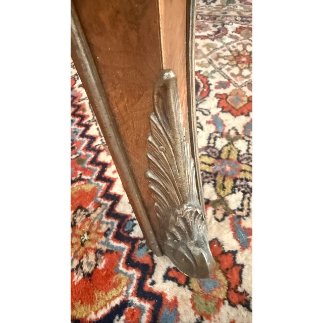 Mastercraft Monumental Burl Wood & Marquetry Dining Table With Two Leaves For Sale - Image 9 of 15