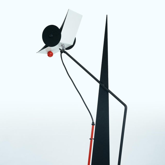 Postmodern Sculptural Kite Uplighter Floor Lamp, 1980s For Sale - Image 4 of 16