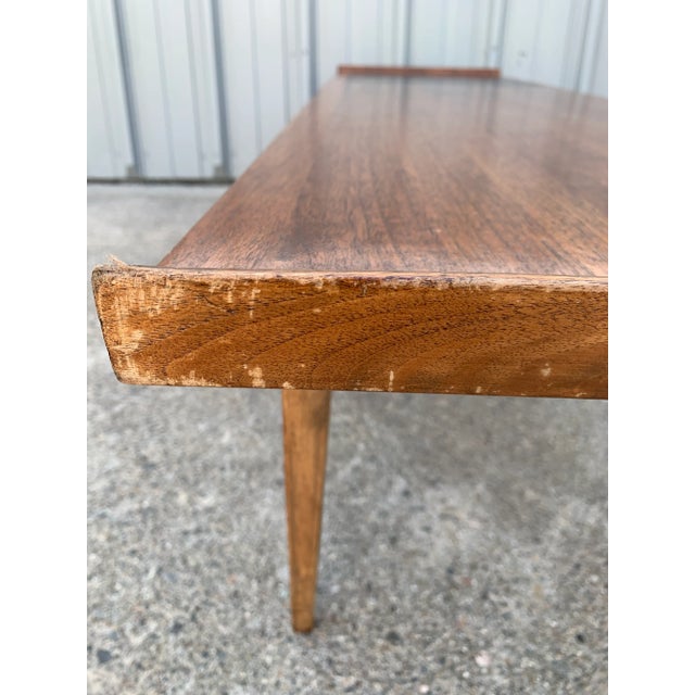 1960s Merton L. Gershun for Dillingham "Esprit" Walnut Coffee Table For Sale In San Francisco - Image 6 of 10