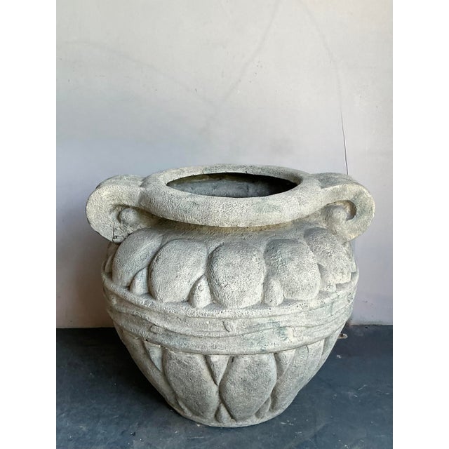 Vintage Regency Monumental Fiberglass Planter For Sale - Image 4 of 6
