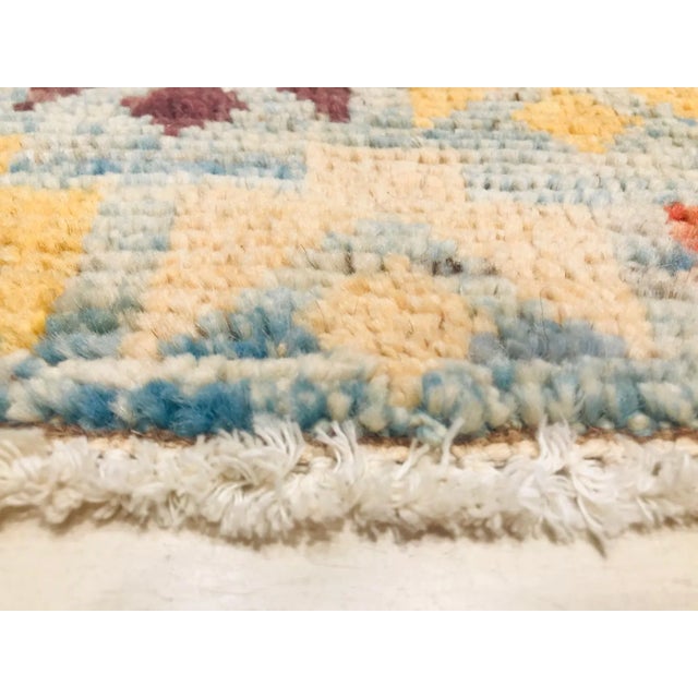 Vintage Hand-Crafted Wool Baluchi Carpet, 1986 For Sale - Image 6 of 9