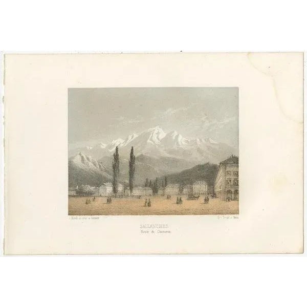 Morel, Switzerland, 1850, Paper, Set of 5 For Sale - Image 5 of 7