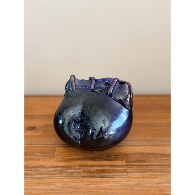 Late 20th Century Original Signed Erwin Eisch Abstract Art Glass Sculpture, 1972 For Sale - Image 5 of 9