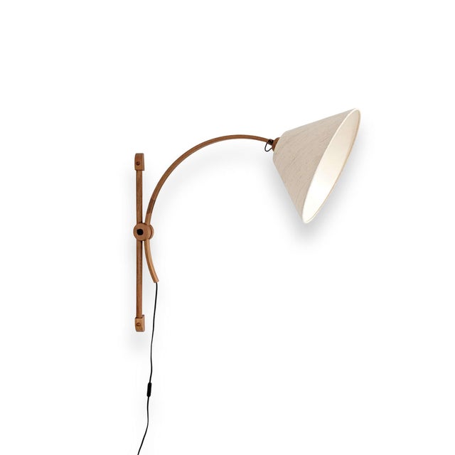 Mid-Century Wall Lamp in Teak from Domus, 1970s For Sale - Image 4 of 9