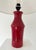 1950s Vintage Red Ceramic Lamp, 1955 For Sale - Image 5 of 7