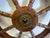 Brown Eight Spoke Ships Wheel with Iron Hub For Sale - Image 8 of 9