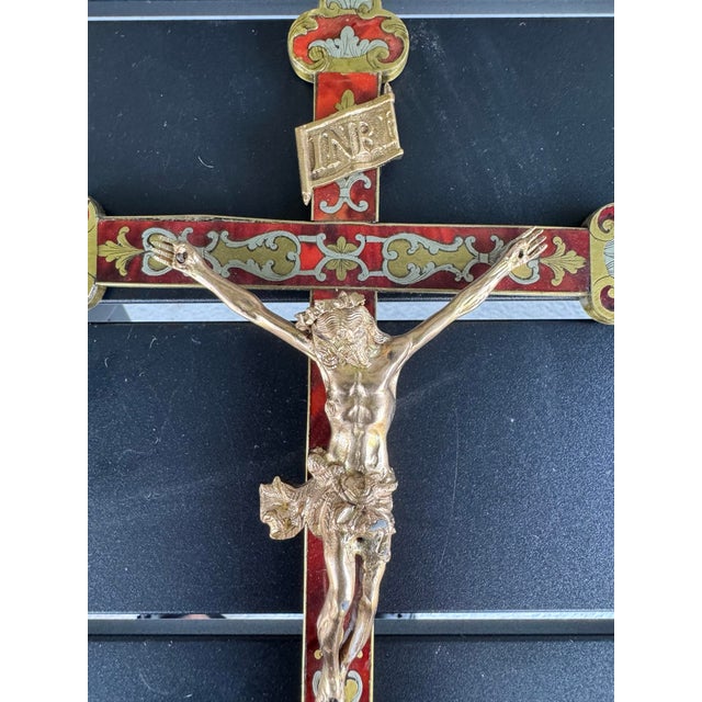 This listing is for a beautiful circa 1850 Napoleon III Crucifix Cross done with bronze motiffs and bronze Christ. Cross...