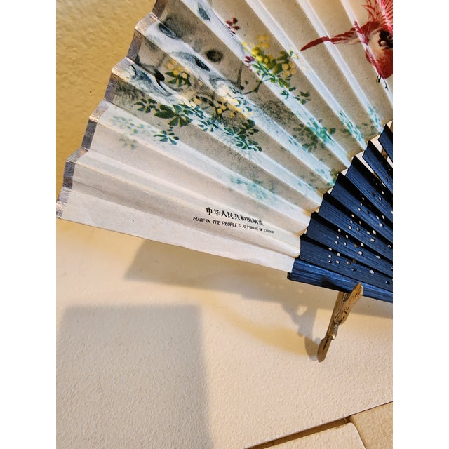 Mid 20th Century Vintage Hand Held Fan From the Peoples Republic of China For Sale - Image 5 of 9