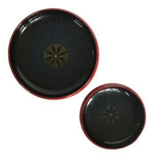 Mid Century Modern Lacquered Wood Bowls - Set of 2