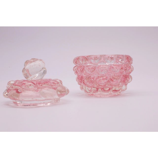 Art Deco Pink Ercole Barovier Series Lenti Vase Barovier & Toso Italy 1940s For Sale - Image 3 of 12