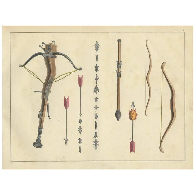 Medieval Crossbow, 1842, Paper For Sale - Image 6 of 6