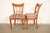 Antique Italian Regency Fruitwood Inlaid Marquetry Side Chairs or Dining Chairs, Pair For Sale - Image 15 of 17