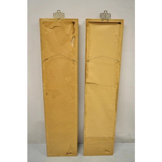 Vintage Asian Oriental Framed Art Prints With Narrow Gold Frames - A Pair For Sale - Image 12 of 12