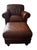 Natuzzi Maturità Italian Cognac Leather Armchair & Ottoman – Made in Italy For Sale In Saint Louis - Image 6 of 12