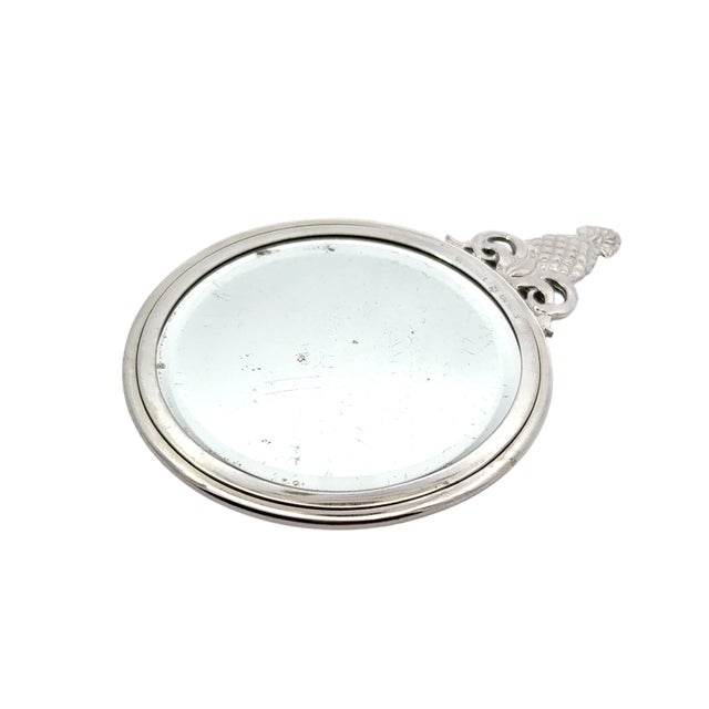 Late 20th Century Tiffany & Co Pineapple Hand Mirror Sterling Silver 58 Grams Estate For Sale In New York - Image 6 of 10