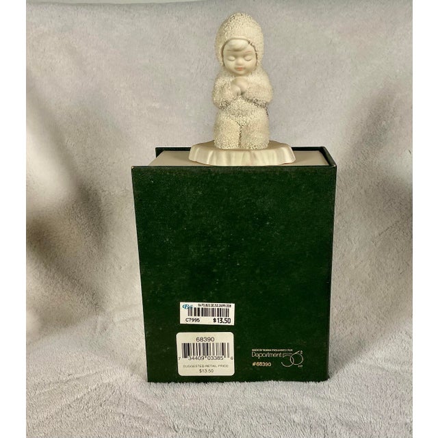 White Department 56 Snowbabies “Now I Lay Me Down to Sleep” Figurine 1993-2005 Original Box & Packing For Sale - Image 8 of 12